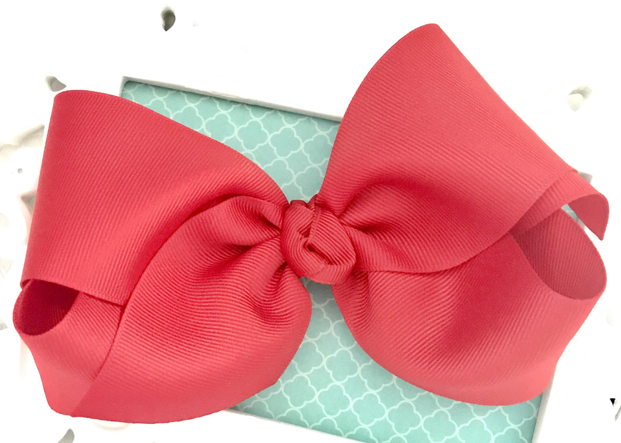 Red Hair Bow Extra Large Bow Hair Bows Bows for Girls Etsy UK