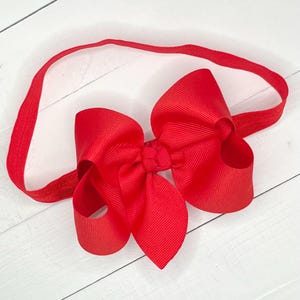 Red Bow Headband, Baby Headbands, Back To School Headband, Baby Girl Headband Bow, School Headband Bow, Girls Bow, Bows for Girls, Birthday
