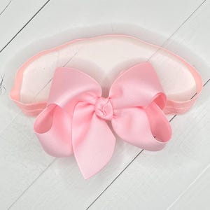 Light Pink Bow Headband, Baby Headbands, Baby Bow Headband, Baby Girl Headband Bow, Newborn Headband, Baby Shower Gift, Bows for Girls, Gift