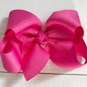 Raspberry Pink Hair Bow, Hair Bows, Back To School Bow, Girls Bow, Toddler Bow, Pink Hair Clip, Baby Bow Headband, Bows for Girls, Gift