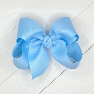 Light Blue Hair Bow, Hair Bows, Back to School Bow, School Uniform Bow, Girls Bow, Toddler Bow, Hair Clip, Baby Bow Headband, Bows for Girls