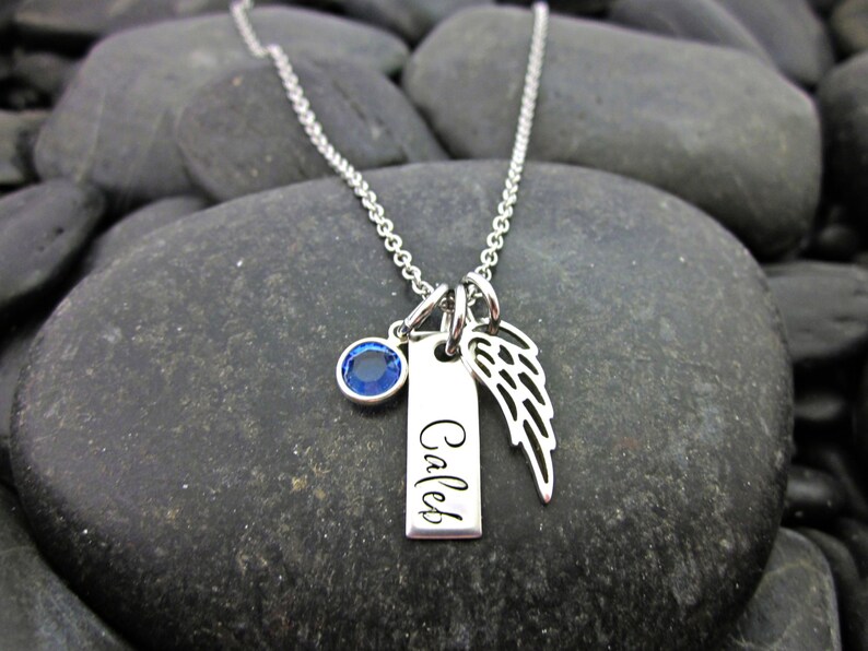 Infant / Child Loss Personalized Remembrance Necklace With Etsy