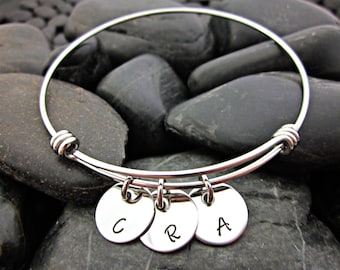 Expandable Bracelet - Initials - Personalized