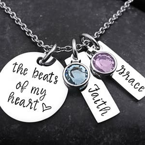 The Beats of My Heart Necklace Etsy