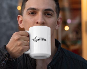 World's Best Dad Mug | Ceramic Father's Day Coffee Cup