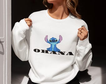 Stitch Ohana Family Hoodie | Disney Stitch OHANA sweatshirt