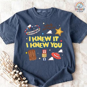 Camiseta retro "Lo sabía, sabía que cumplías 5 años", camiseta de Toy Story 5, camiseta de cumpleaños de Toy Story 5 de Disneyland, camiseta de cumpleaños de Toy Story imagen 3