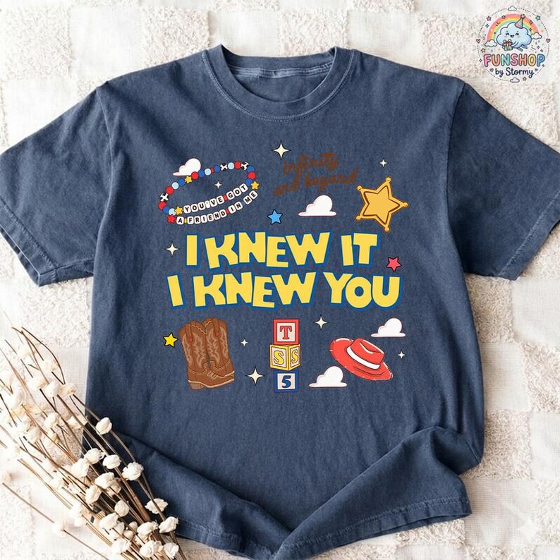 Camiseta retro "Lo sabía, sabía que cumplías 5 años", camiseta de Toy Story 5, camiseta de cumpleaños de Toy Story 5 de Disneyland, camiseta de cumpleaños de Toy Story imagen 3
