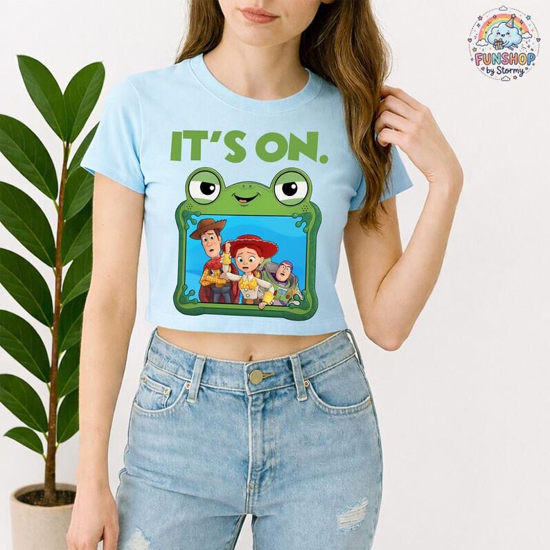 Comfort Colors I Knew It I Knew You Shirt, Disneyland TS Toy Story 5 Shirt, Toy Story Woody Buzz Lightyear Tee, Its on Frog Graphic Tee image 2