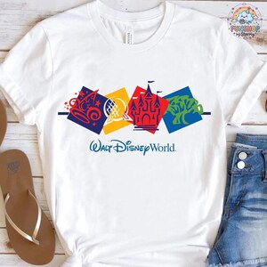 Walt Disneyland World Logo T-Shirt, Disneyland World Retro Shirt, Vintage Walt Disneyland World Shirt, Disneyland Family WDW Epcot Theme image 4