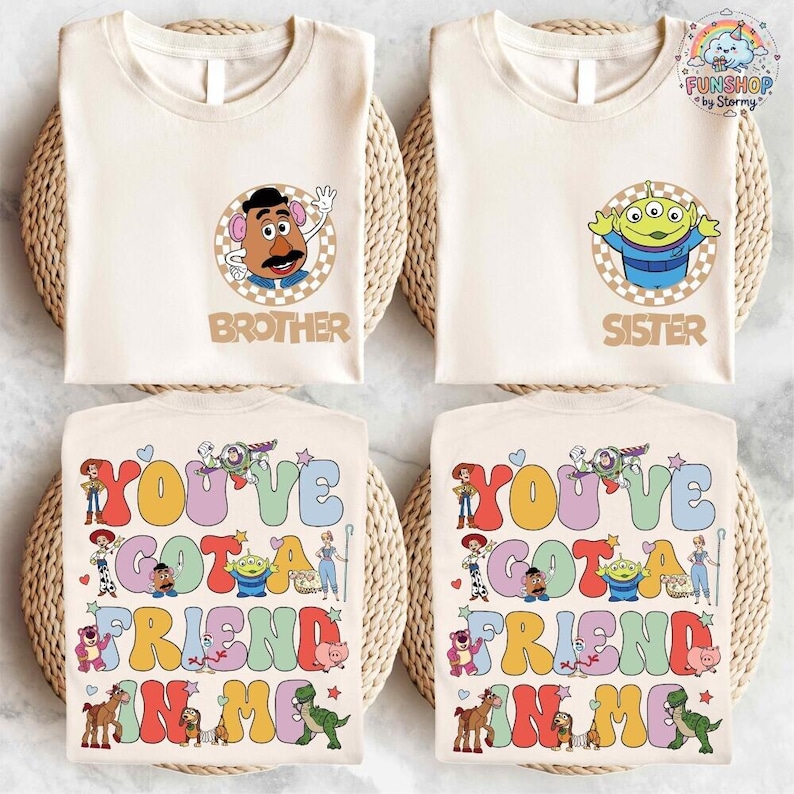 Toy Story Family Matching Shirt, Disneyland Custom Family Trip Shirt, Buzz Lightyear Boy Shirt, Woody Dad T-shirt, Jessie Mom Shirt image 3
