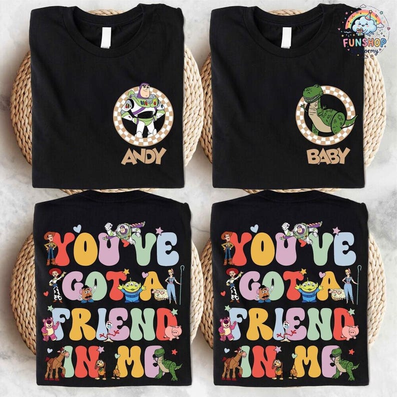 Toy Story Family Matching Shirt, Disneyland Custom Family Trip Shirt, Buzz Lightyear Boy Shirt, Woody Dad T-shirt, Jessie Mom Shirt image 2
