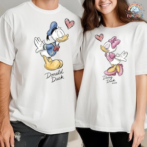 Disneyland Donald and Daisy Couple Matching Shirt, Disneyland Trip T-Shirt, Disneyland Couple Tee, Donald Sweatshirt, Disneyland Matching image 1