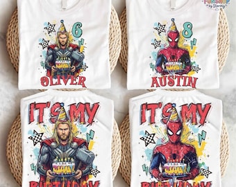 Spiderman Birthday T-shirt, Disneyland Birthday Boy Shirts, It's My Birthday Tee, Custom Spiderman Birthday Sweatshirt, Avengers Birthday