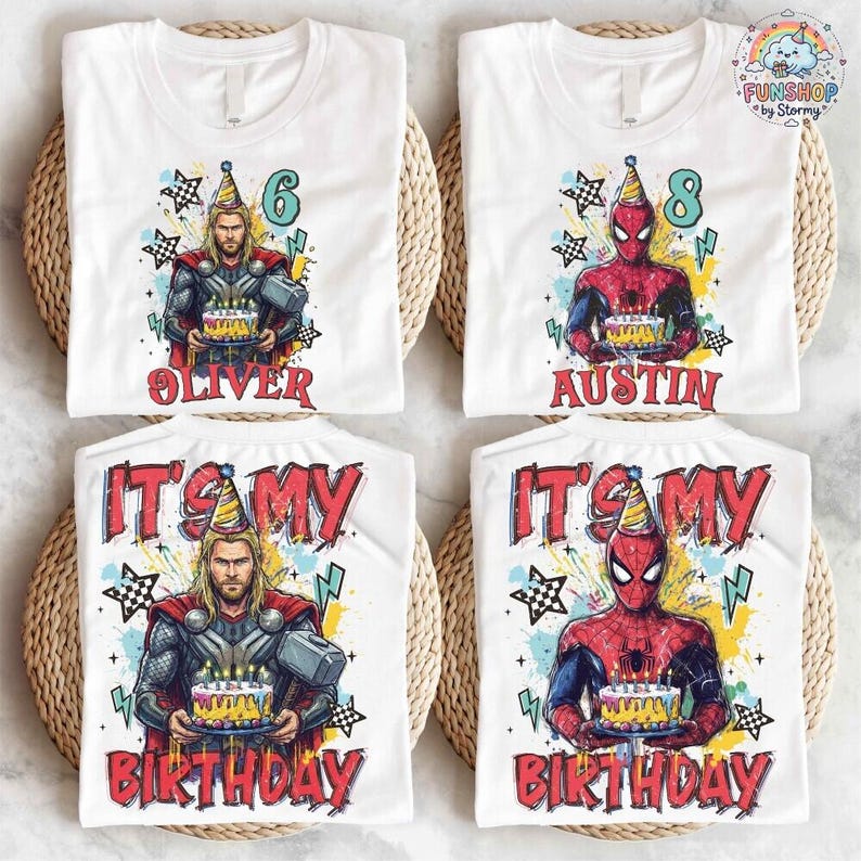 Spiderman Birthday T-shirt, Disneyland Birthday Boy Shirts, It's My Birthday Tee, Custom Spiderman Birthday Sweatshirt, Avengers Birthday image 1