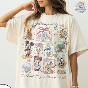 Vintage Walt Disneyland Comfort Colors Shirt, Retro Mickey And Friends Shirts, Walt Disneyland Tee, Disneyland 2026 Trip Disneyland Vacation image 1