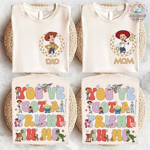 Toy Story Family Matching Shirt, Disneyland Custom Family Trip Shirt, Buzz Lightyear Boy Shirt, Woody Dad T-shirt, Jessie Mom Shirt image 1