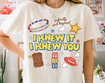 Retro I Knew It I Knew You Were Turning 5 Shirt, TS and Toy Story 5 Shirt, Disneyland TS Toy Story 5 Birthday, Toy Story Birthday tee