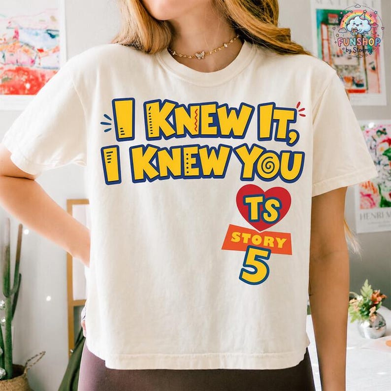 Comfort Colors I Knew It I Knew You Shirt, Disneyland TS Toy Story 5 Shirt, Toy Story Woody Buzz Lightyear Tee,Toy Story 5 Shirt image 1