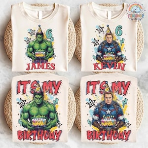 Spiderman Birthday T-shirt, Disneyland Birthday Boy Shirts, It's My Birthday Tee, Custom Spiderman Birthday Sweatshirt, Avengers Birthday image 2