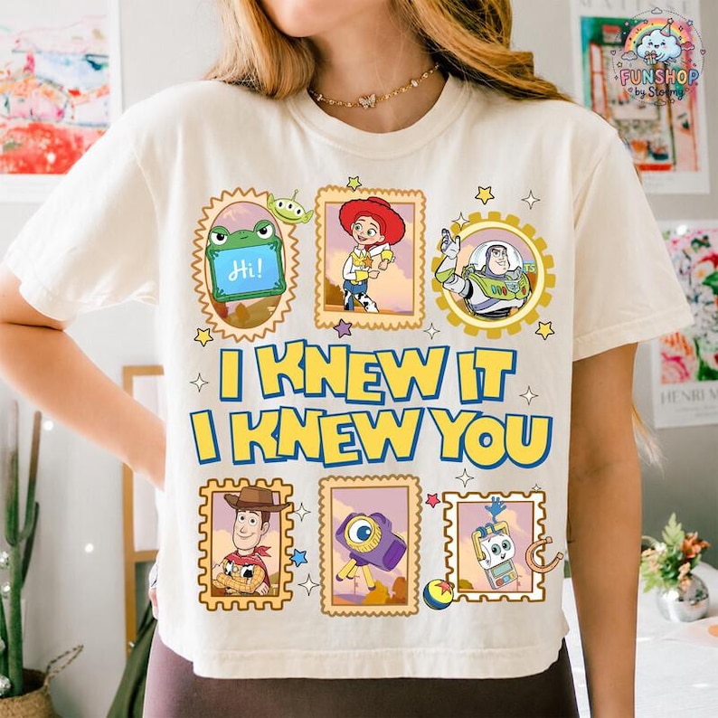 Comfort Colors Toy Story Shirt, I Knew It I Knew You Tee, TS and Toy Story 5 Tee, Woody Buzz Lightyear Shirt, You've Got a Friend Tee image 1