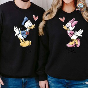 Disneyland Donald and Daisy Couple Matching Shirt, Disneyland Trip T-Shirt, Disneyland Couple Tee, Donald Sweatshirt, Disneyland Matching image 2