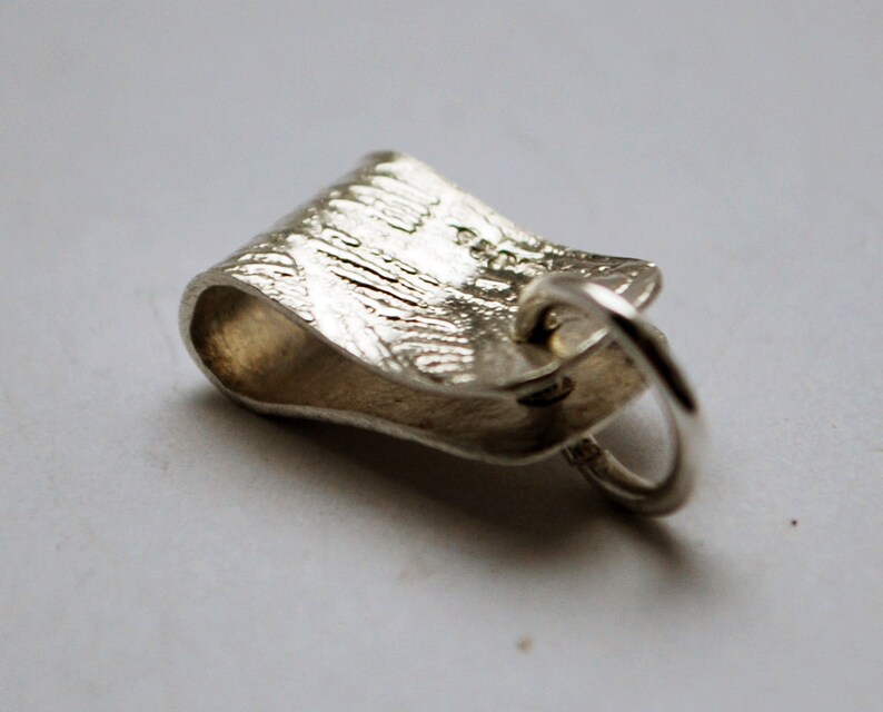 Small Sterling silver Pendant Bail jump ring handmade Etsy