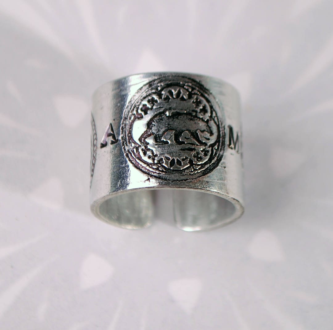 Bear Ring, Shark Ring, Camel Ring, Dromedary Jewellery, Hand Stamped ...