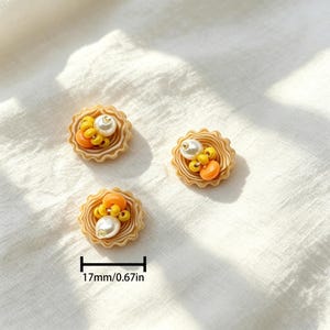 Crystal Clear Flower Buttons, Mother of Pearl Fastener, Unique Clothes Decor, Aesthetic Cardigan Supply, Retro Jewelry, Cute Gift for Her