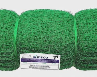 50 x 10 Feet 500 Square Feet Nylon Practice Cricket Net (Green)