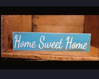 Home Sweet Home Wood Block Sign/Housewarming Gift/Rustic Decor/Farmhouse Decor/Block Sign/ Table Top Decor