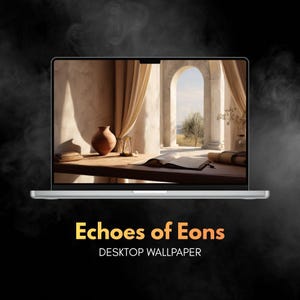 Stoic Roman Philosopher Study Wallpaper | Ancient Rome Minimalist 6K Desktop Background (Digital Download)