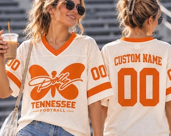 Dolly Tennessee Football Jersey, Personalized TN Mesh Jersey, Western Country Music Shirt, Orange Game Day Outfit, Music Football Fan Gift