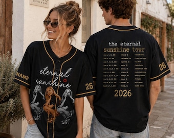 Custom Pop Concert Baseball Jersey, AG New Album Music Fan Shirt, Aesthetic 2026 Tour Jersey, Unisex Concert Outfit, Graphic Fan Gift