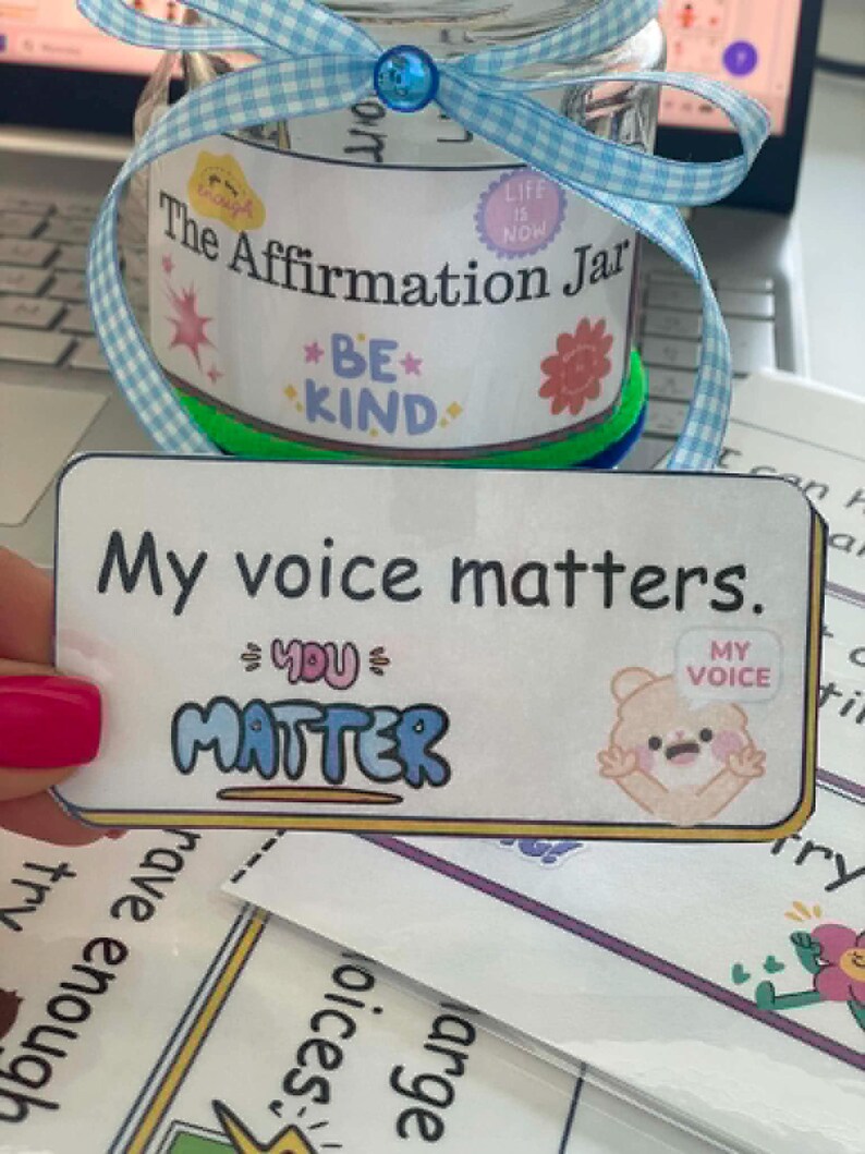Customizable Classroom Affirmation Jar Labels, SEL Morning Meeting ...