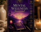 Mental Wellness Journal PDF Digital Download Guided Journal for Women Self Care Planner Anxiety Relief Mindfulness Journal Printable