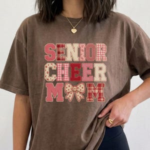 Senior Cheer Mom Comfort Colors Tshirt, Cheerleader Mama Tee, Game Day Outfit Idea for Cheer Mom, Cheermom Shirt, Cheer Graduation Gift 2027