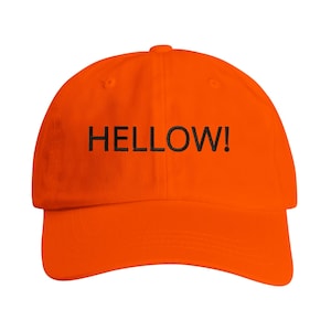 Adult Low-Profile Cotton Twill Dad Cap | Yupoong 6245CM Orange
