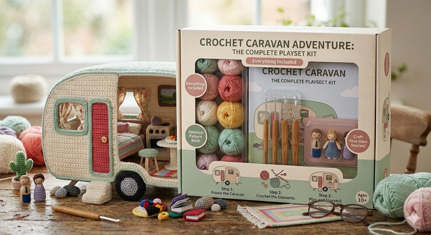 Crochet Caravan Dollhouse