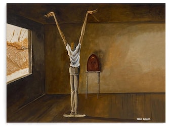 THE MAESTRO Ernie Barnes Canvas Print,frican American Ballet Art,Black Dancer Wall Decor