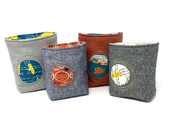 Fabric Storage Bin/Basket, Reversible - Beatles Collection