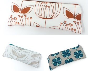 Zipper pouch, pencil pouch size.