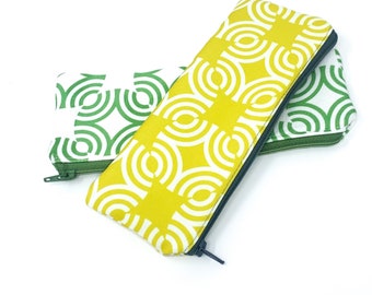 Zipper pouch, pencil pouch size.