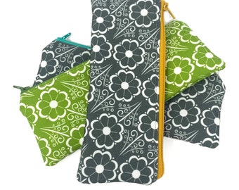 Zipper pouch, pencil pouch size.