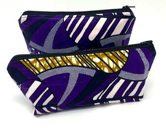 Zipper Pouch, Make-up and Toiletry Bag - Tanzania Print