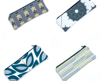 Zipper pouch, pencil pouch size.