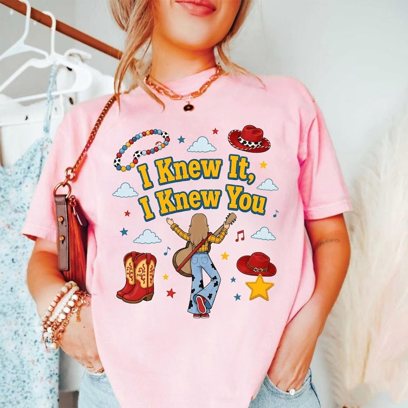 Toy Story 5 Comfort Colors Shirt, I Knew It, I Knew You Shirt, It's A TayStory, Disneyland Toy Story Birthday Shirt, Music Tee image 1
