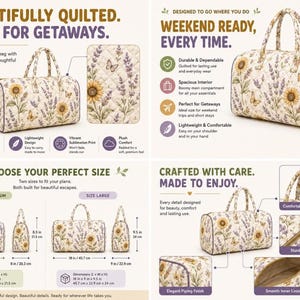I Knew It I Knew You Toy Story Jessie Quilted Bag, Cowgirl Jessie Bag, Toy Story Cowgirl Weekend Bag, Family Vacation Gift image 5