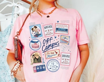 Briar University Off Campus Comfort Colors Shirt, Hockey Romance Club Graphic Tee, Bookish Hockey Shirt, Collegiate Romance Reader Tee