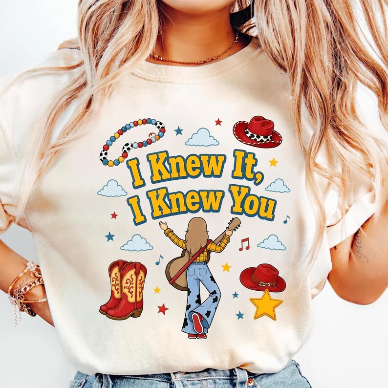 Toy Story 5 Comfort Colors Shirt, I Knew It, I Knew You Shirt, It's A TayStory, Disneyland Toy Story Birthday Shirt, Music Tee image 3